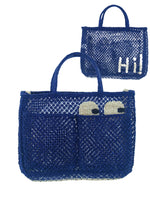 HARVEY BLUE (EYES + Hi) - Double Pockets - Beach Bag