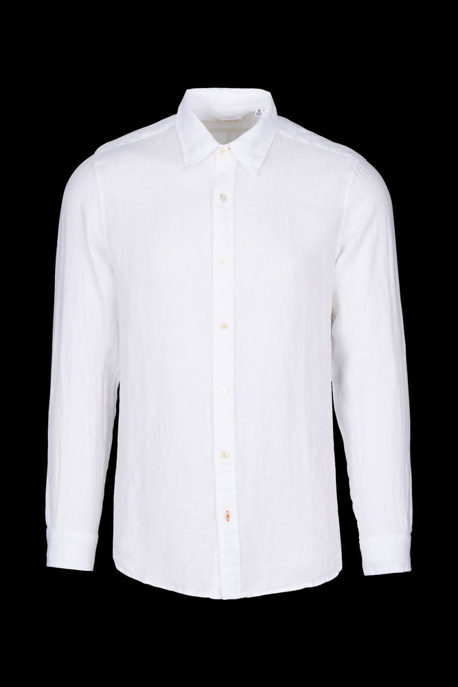 White Amalfi Linen Shirt