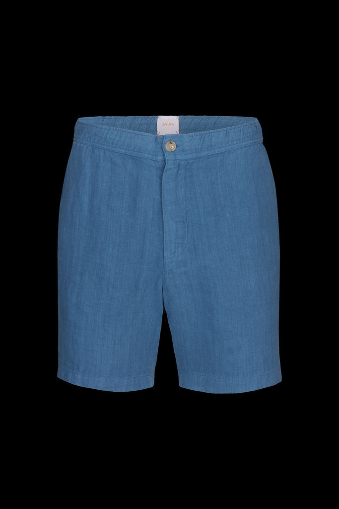 Slate Blue Amalfi Linen Short