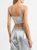 Dalila Metallic Crop Top