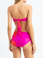 Juliete Bikini Top in Azulejo Pink